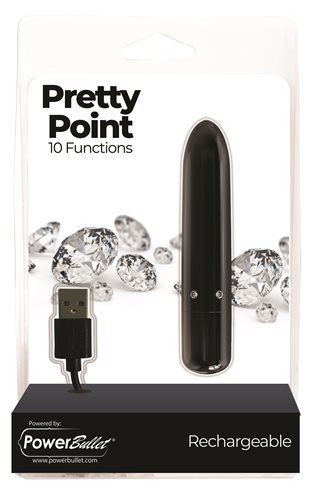 Pretty Point Bullet Black - One Stop Adult Shop