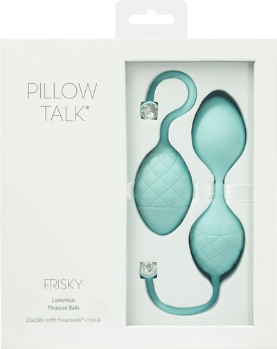 Pillow Talk Frisky Kegal Excerciser Teal - One Stop Adult Shop