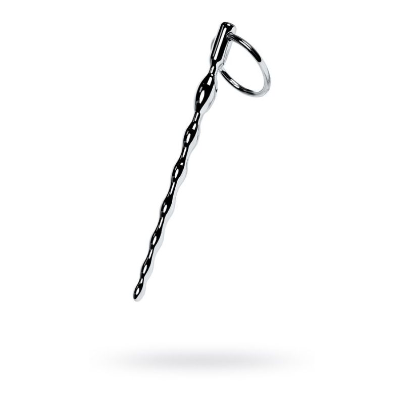 Silver Metal Braided Urethral Plug w Replaceable Ring - One Stop Adult Shop