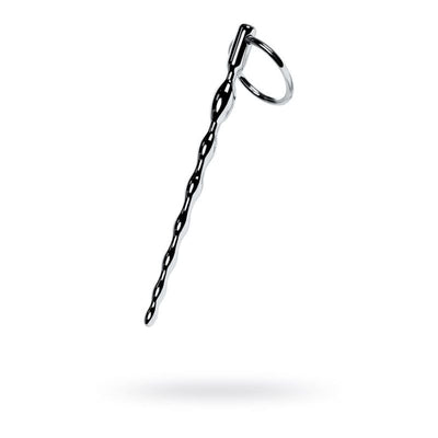 Silver Metal Braided Urethral Plug w Replaceable Ring - One Stop Adult Shop