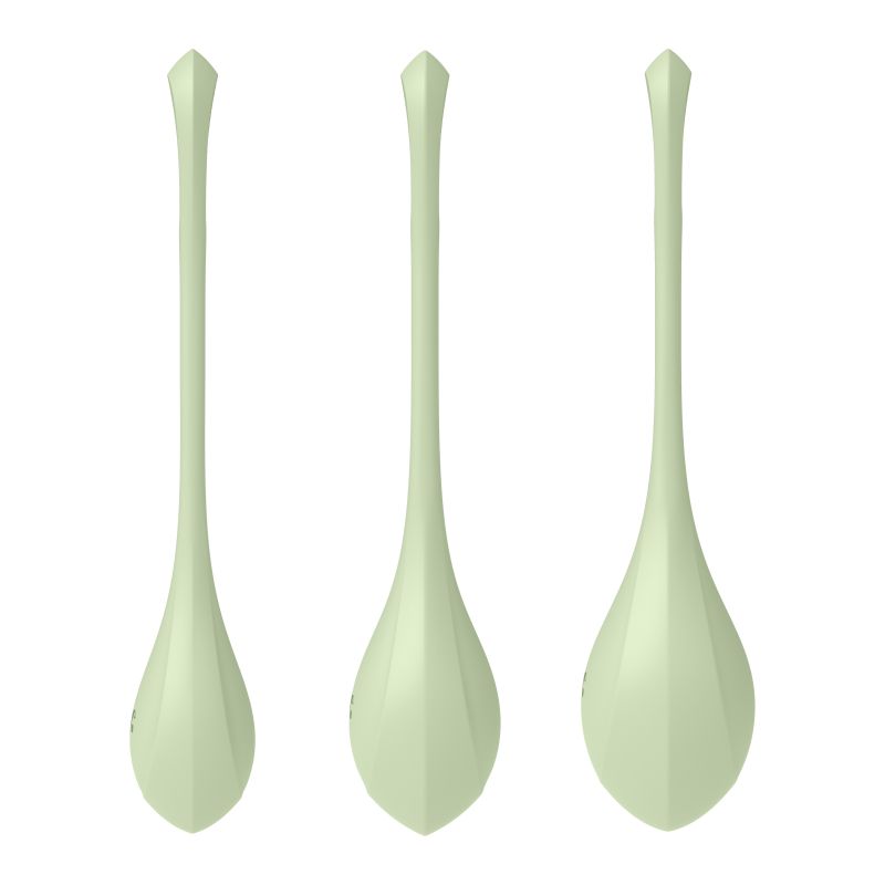 Satisfyer Yoni Power Balls 2 Green 3 Pc Set - One Stop Adult Shop