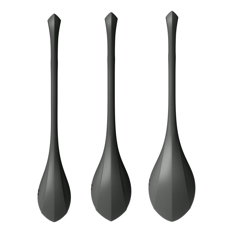 Satisfyer Yoni Power Balls 2 Black 3 Pc Set - One Stop Adult Shop