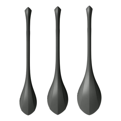 Satisfyer Yoni Power Balls 2 Black 3 Pc Set - One Stop Adult Shop