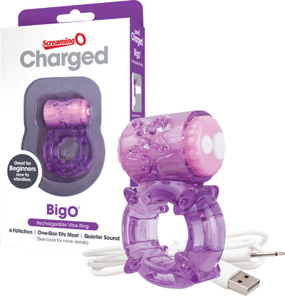 Screaming O Charged - Big O Ring (Purple) - One Stop Adult Shop