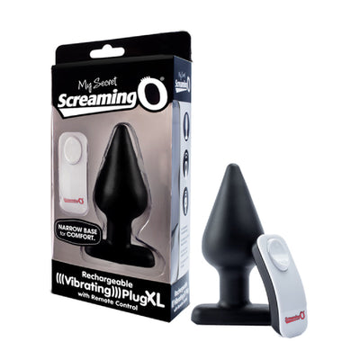 Vibrating Plug With Remote XL (Black) - One Stop Adult Shop