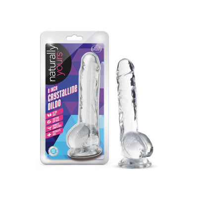 Naturally Yours 8" Crystaline Dildo Diamond - One Stop Adult Shop