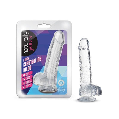 Naturally Yours 6" Crystaline Dildo Diamond - One Stop Adult Shop