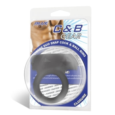 Duo Snap Silicone Cock & Ball Ring - One Stop Adult Shop