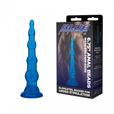 6.75" Anal Beades With Suction Base - One Stop Adult Shop
