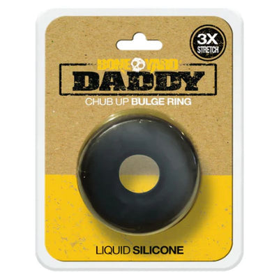 Daddy Silicone Ring Black - One Stop Adult Shop