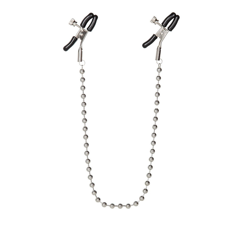 Nipple Play Silver Beaded Nipple Clamps Silver - One Stop Adult Shop