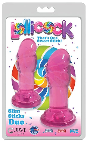 Lollicock Slim Stick Duo Cherry Ice - One Stop Adult Shop