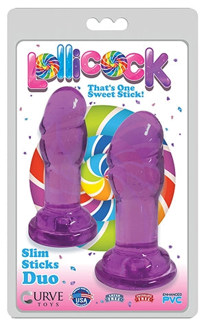 Lollicock Slim Stick Duo Grape Ice - One Stop Adult Shop