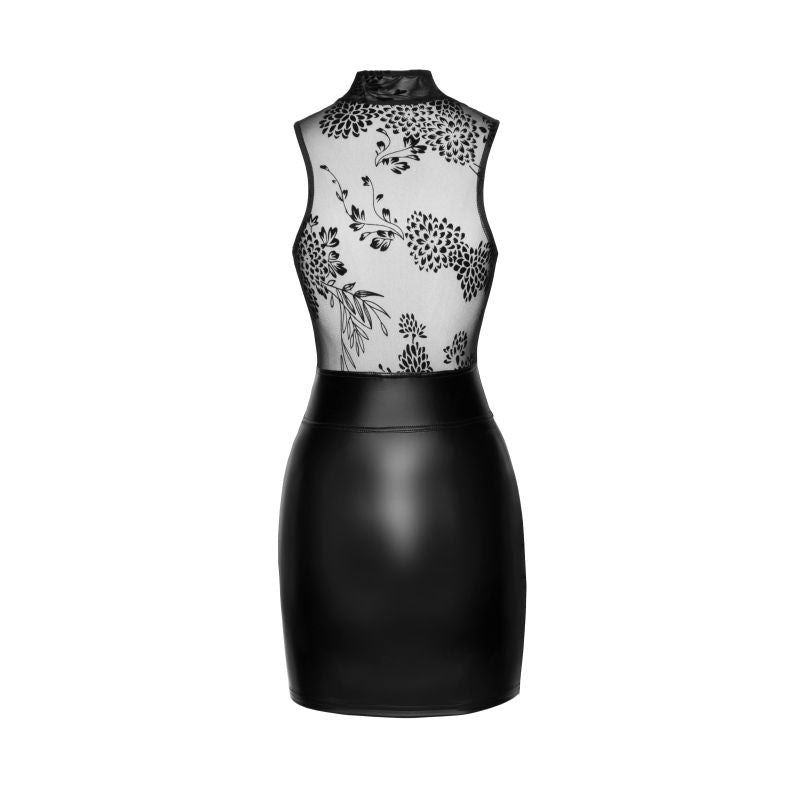 Power Wetlook Short Dress w Skirt & Tulle Top - One Stop Adult Shop