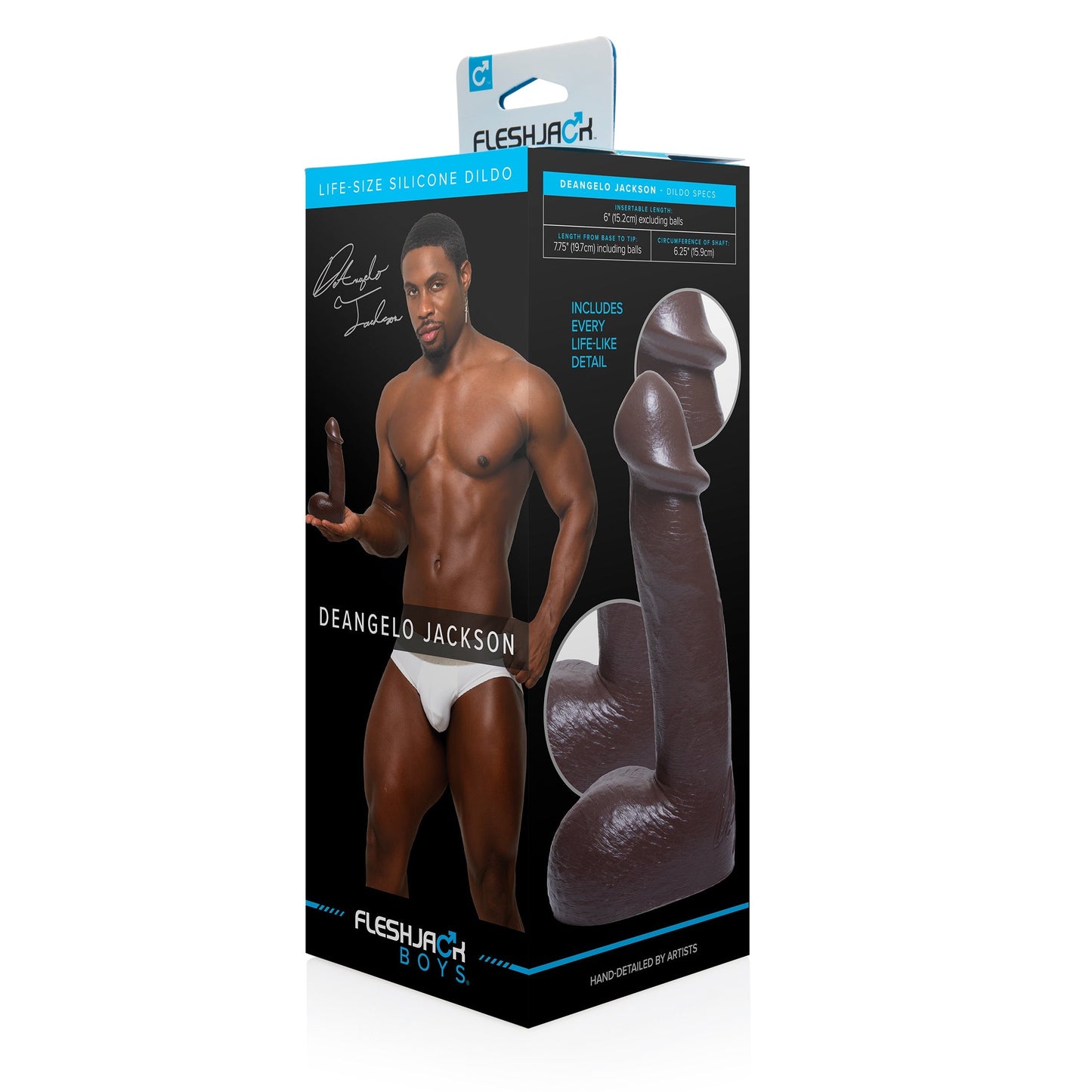 Fleshjack Boys DeAngelo Jackson Dildo - One Stop Adult Shop