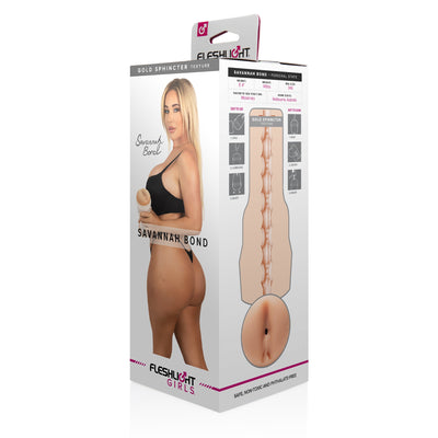 Fleshlight Girls Savannah Bond Gold Sphincter - One Stop Adult Shop