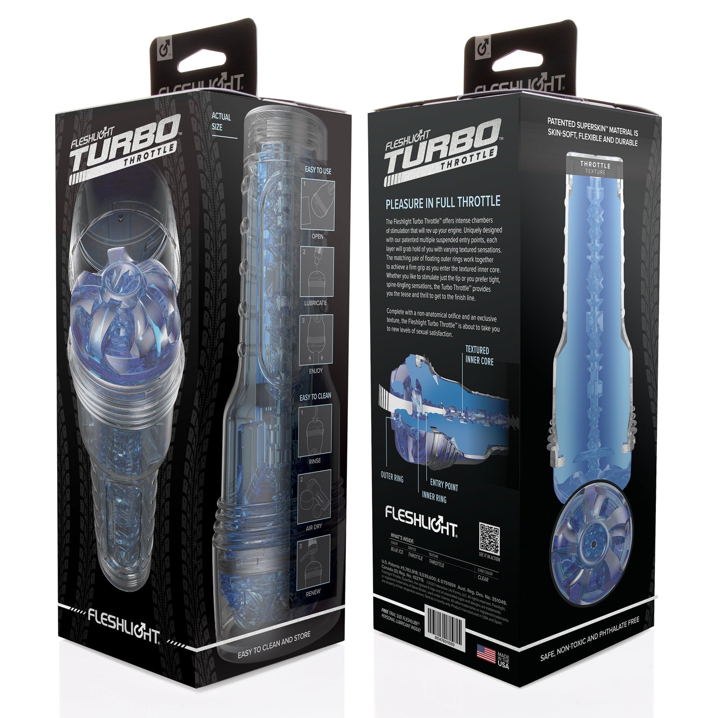 Fleshlight Turbo Throttle - Blue Ice - One Stop Adult Shop