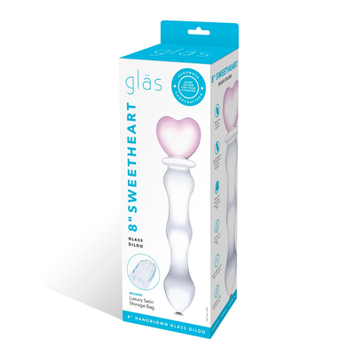 8" Sweetheart Glass Dildo - One Stop Adult Shop