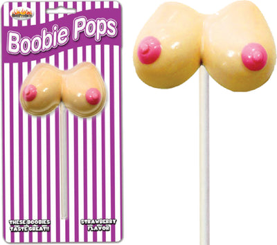 Boobie Pops Candy (Strawberry) - One Stop Adult Shop