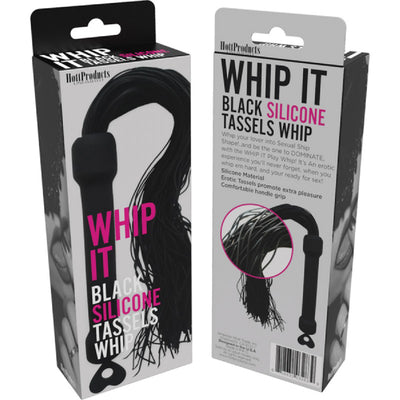 Whip It! Black Tassel Whip (Black) - One Stop Adult Shop