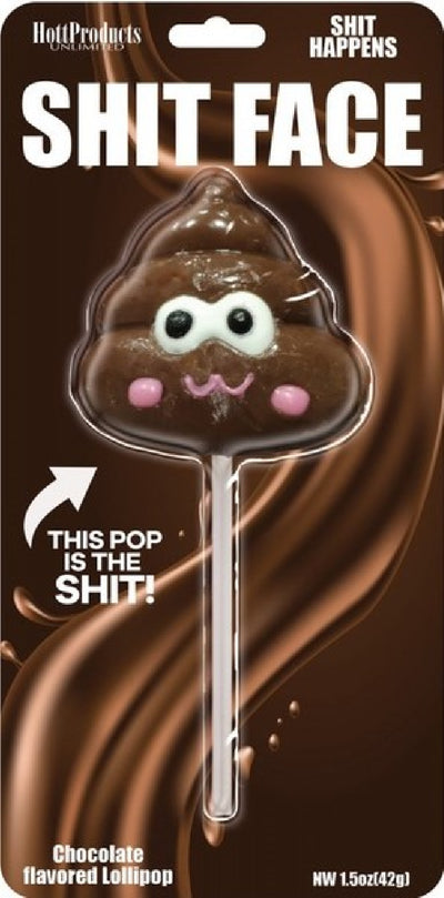 Shit Face Chocolate Lollipop - One Stop Adult Shop