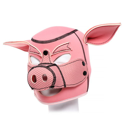 Neoprene Pig Mask Pink - One Stop Adult Shop