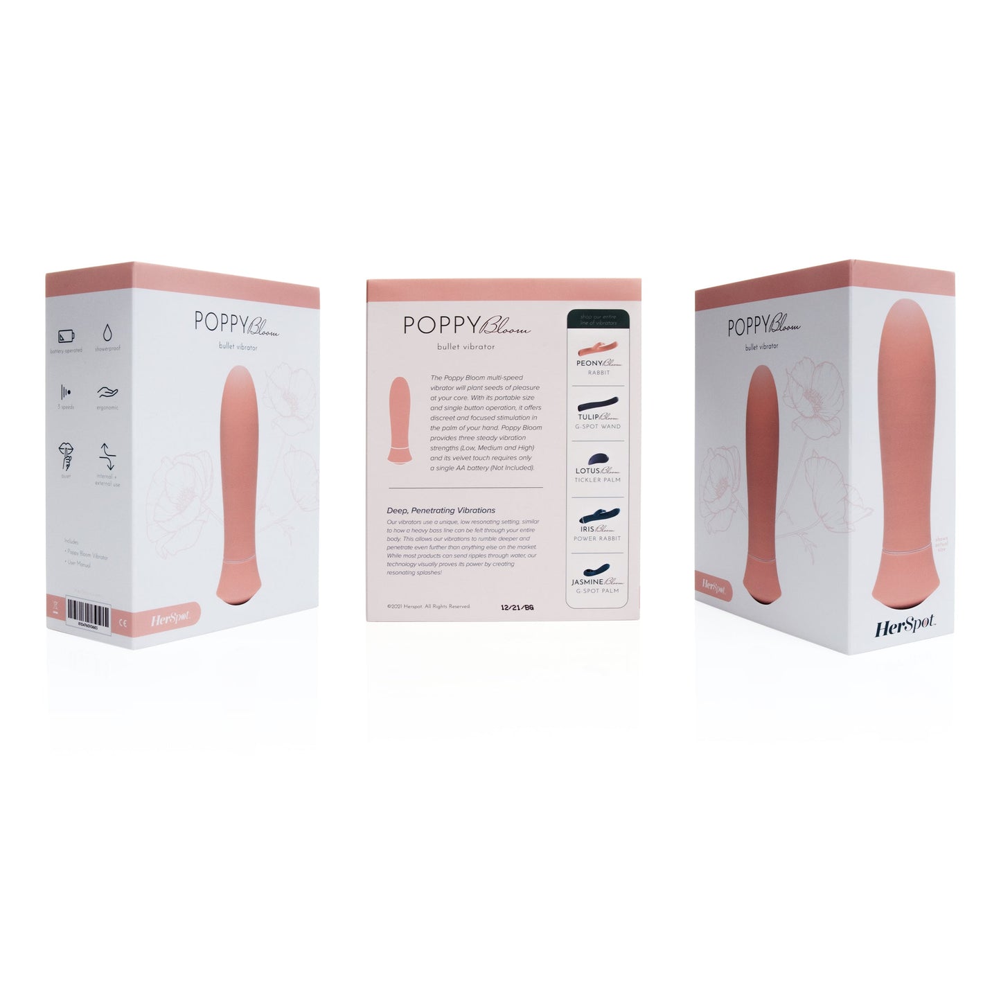 Poppy Bloom Bullet Vibrator - One Stop Adult Shop