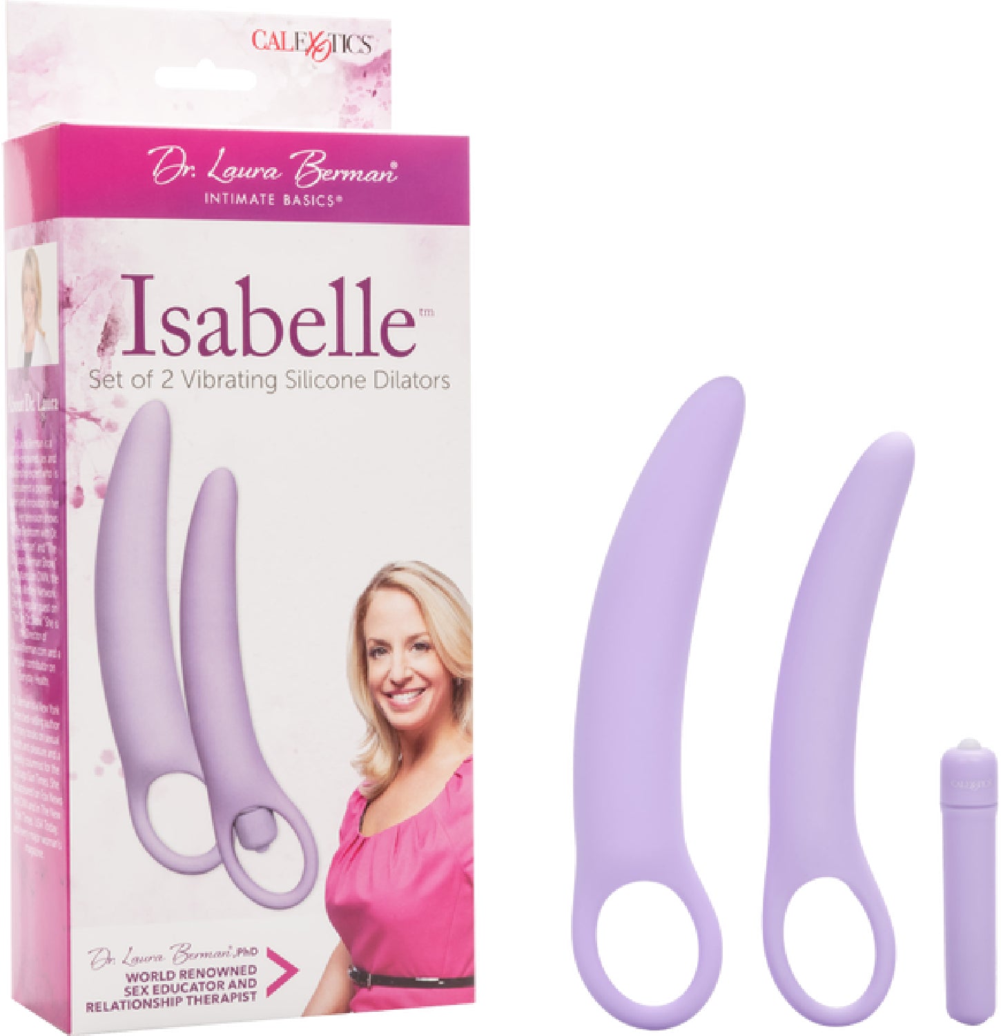 Isabelle Set Of 2 Vibrating Silicone Dilators - One Stop Adult Shop