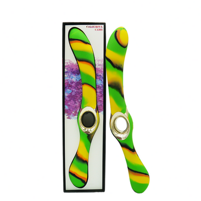 Colourful Camo Entice Vibrator Green - One Stop Adult Shop