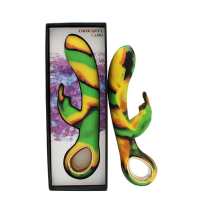 Colourful Camo Dini Vibrator Green (Heating) - One Stop Adult Shop