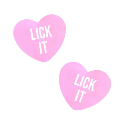 Lick It Love Heart Pasties - One Stop Adult Shop