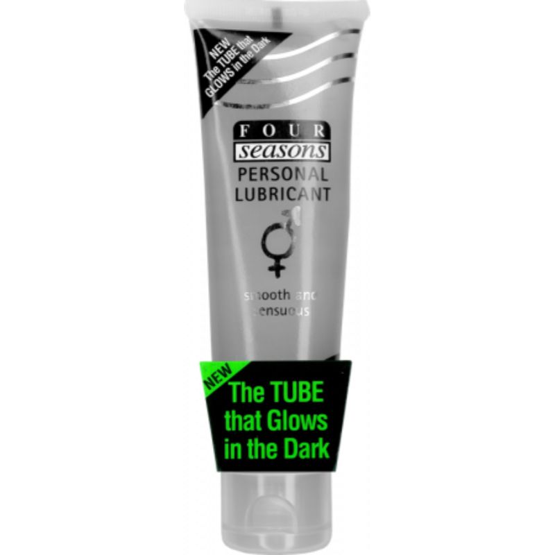 Four Seasons Glow N Dark Lube Tube 100ml - One Stop Adult Shop