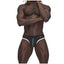 Male Power Sport Mesh Thong Black - One Stop Adult Shop
