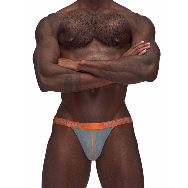 Male Power Casanova Uplift Jock Grey - One Stop Adult Shop