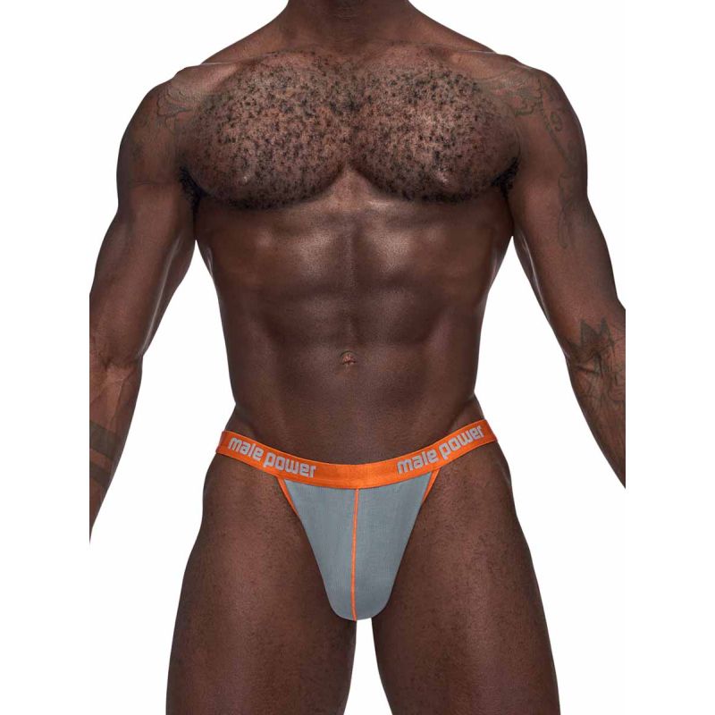 Male Power Casanova Uplift Micro Thong Grey - One Stop Adult Shop