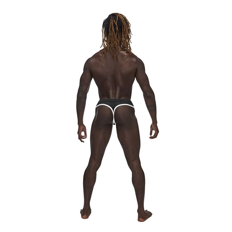 Male Power Sport Mesh Thong Black - One Stop Adult Shop