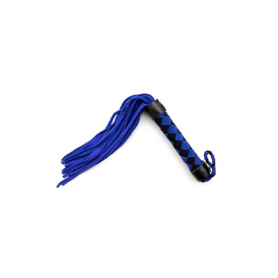 15" LEATHER FLOGGER BLUE - One Stop Adult Shop