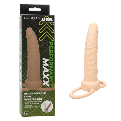 Performance Maxx Rechargeable Dual Penetrator - Ivory - One Stop Adult Shop