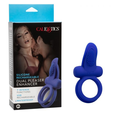 Silicone Rechargeable Dual Pleaser Enhancer - One Stop Adult Shop