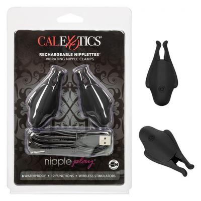 Nipple Play Rechargeable Nipplettes - Black - One Stop Adult Shop