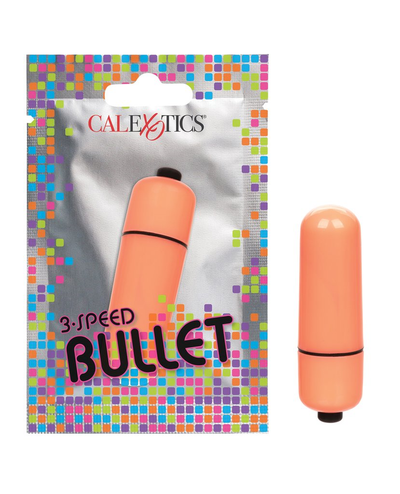Foil Pack 3-Speed Bullet - Orange (Prepack of 24) - One Stop Adult Shop