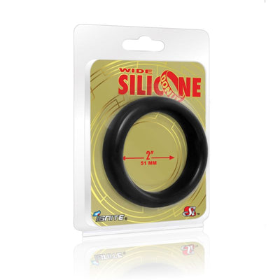 Wide Donut Black Cock Ring 51mm - One Stop Adult Shop