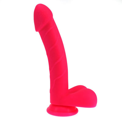 Realistic Cock w Balls Pink - One Stop Adult Shop