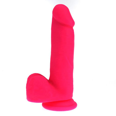Thick Realistic Cock w Balls Pink - One Stop Adult Shop