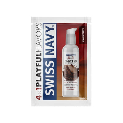 Swiss Navy Chocolate Sensation Lube 5ml Sachets (100 pack) - One Stop Adult Shop