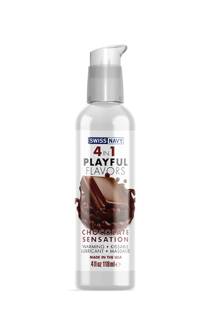 Playful Flavors 4 In 1 Chocolate Sensation 4oz - One Stop Adult Shop