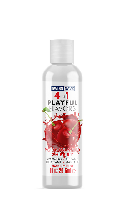 Playful Flavors 4 In 1 Poppin Wild Cherry 1oz - One Stop Adult Shop