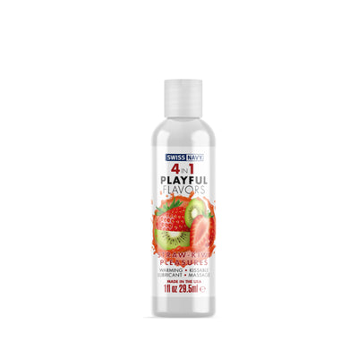 Playful Flavours 4 In 1 Strawberry/Kiwi Pleasure 1oz - One Stop Adult Shop