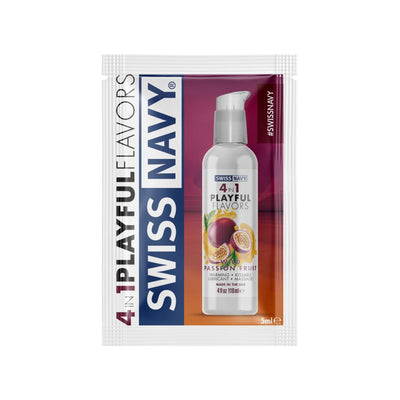 Swiss Navy Wild Passion Fruit Lube 5ml Sachets (100 pack) - One Stop Adult Shop