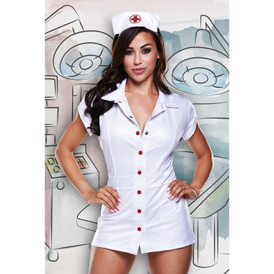 Nurse Costume 2 Pc w Hat - One Stop Adult Shop